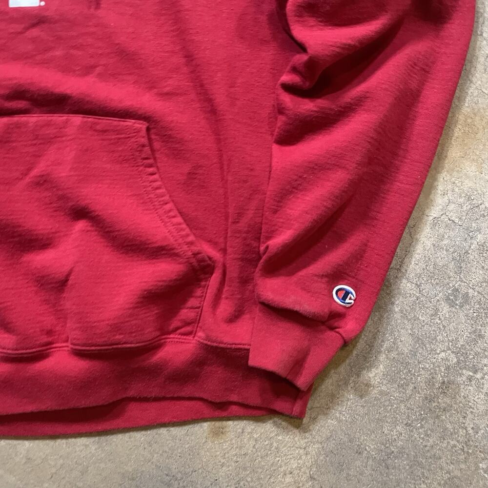 EUC Men's Champion Indiana University Hoodie Sz M Red - Picture 5 of 6